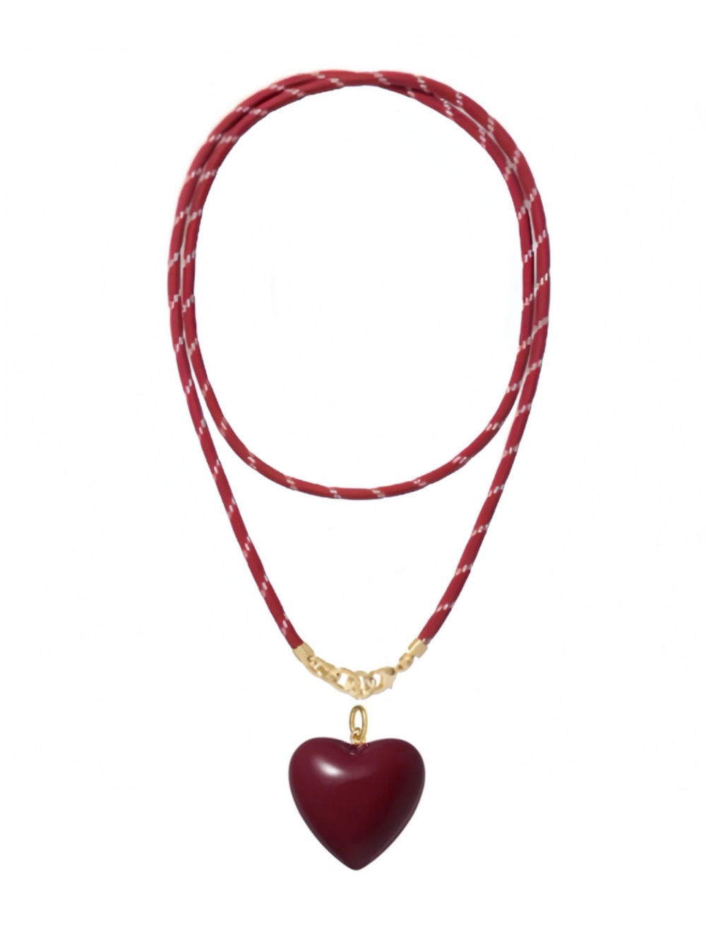 Roxanne Assoulin The Long Happy Cord Charm Necklace Burgundy Cord Burgundy
Charm